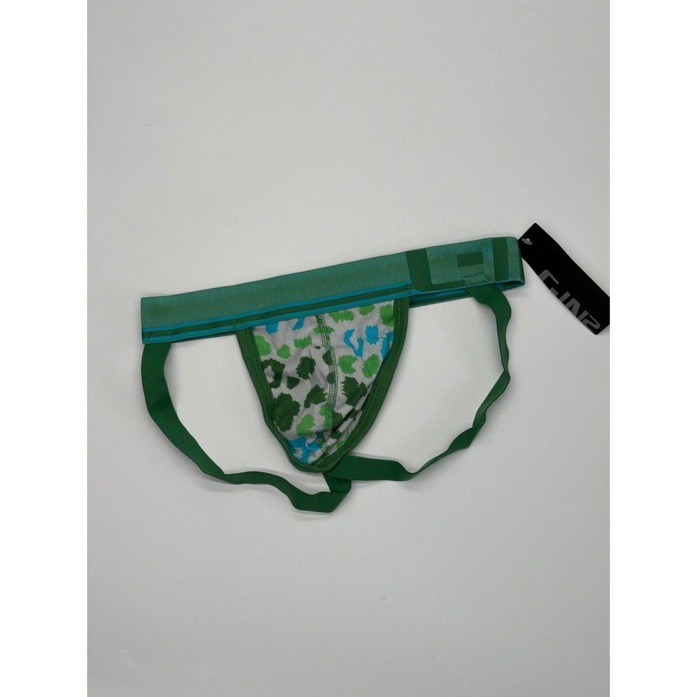 C-IN2‎ Oxide Jockstrap Sinai Green Spots Cotton Mens Small NWT